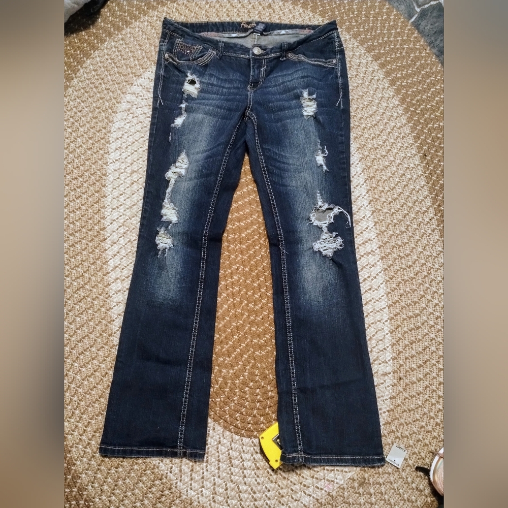 Amethyst Women's Plus Size Flare Leg Jeans VINTAGE